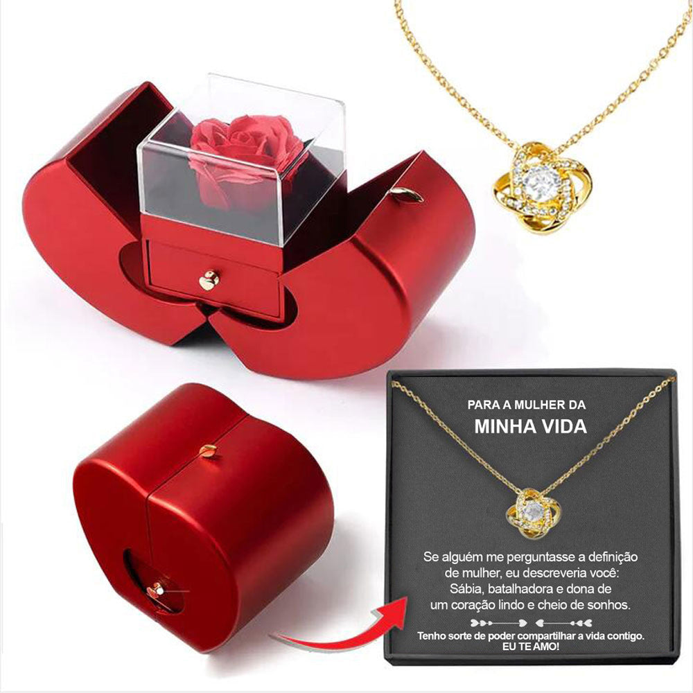 Forever Rose Necklace Gift Box – detail view 3