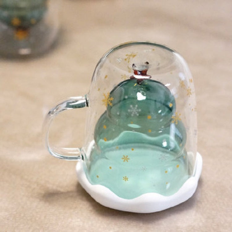 Glass Christmas Tree Double-Wall Mug – detail view 5