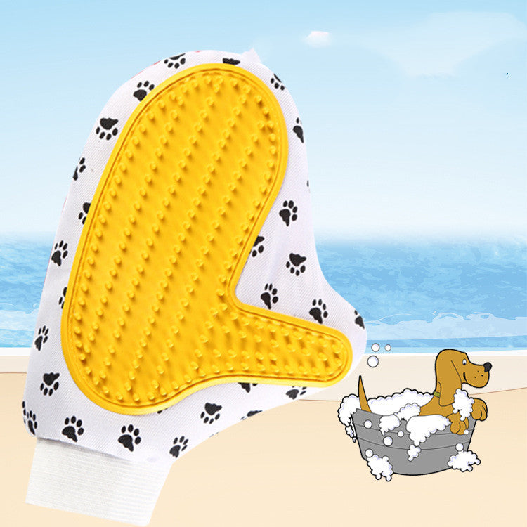 Silicone Pet Grooming Glove – detail view 1