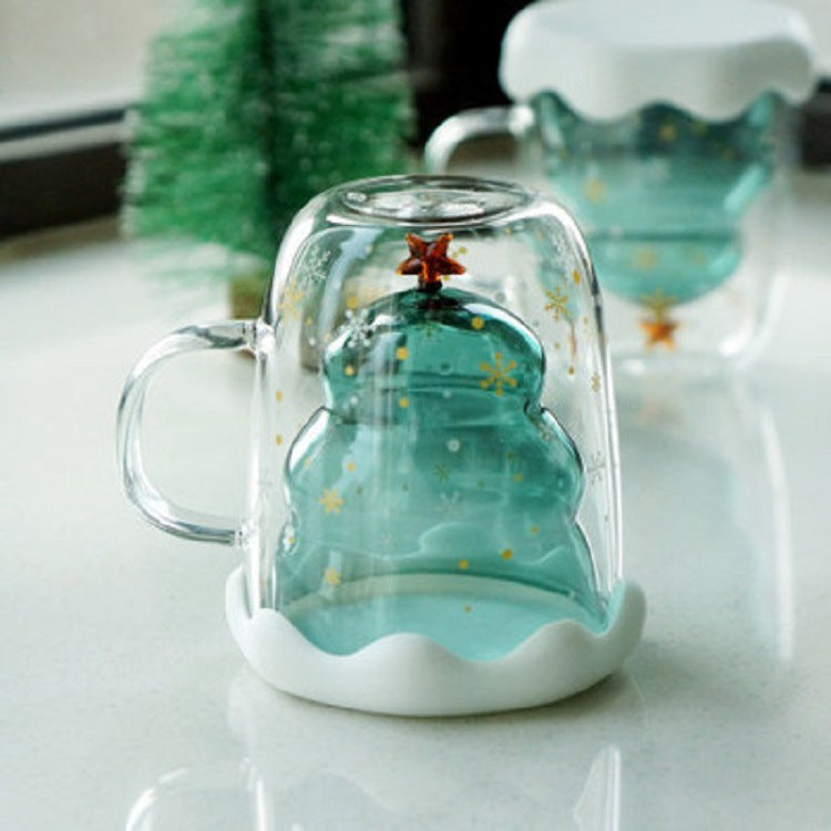 Glass Christmas Tree Double-Wall Mug – detail view 7