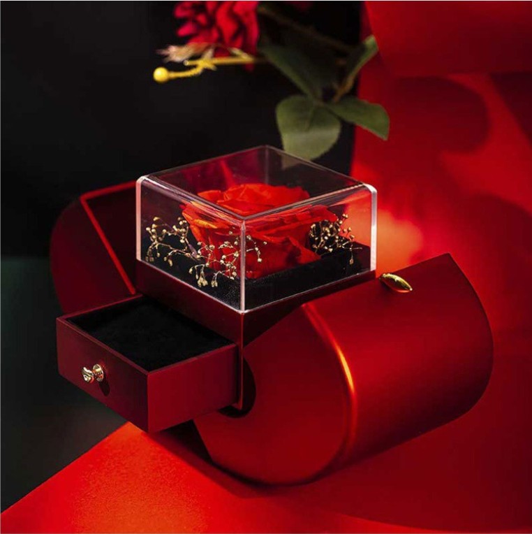 Forever Rose Necklace Gift Box – detail view 1