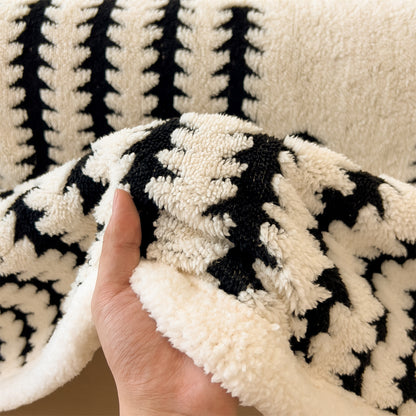Textured Jacquard Throw Blanket – detail view 7