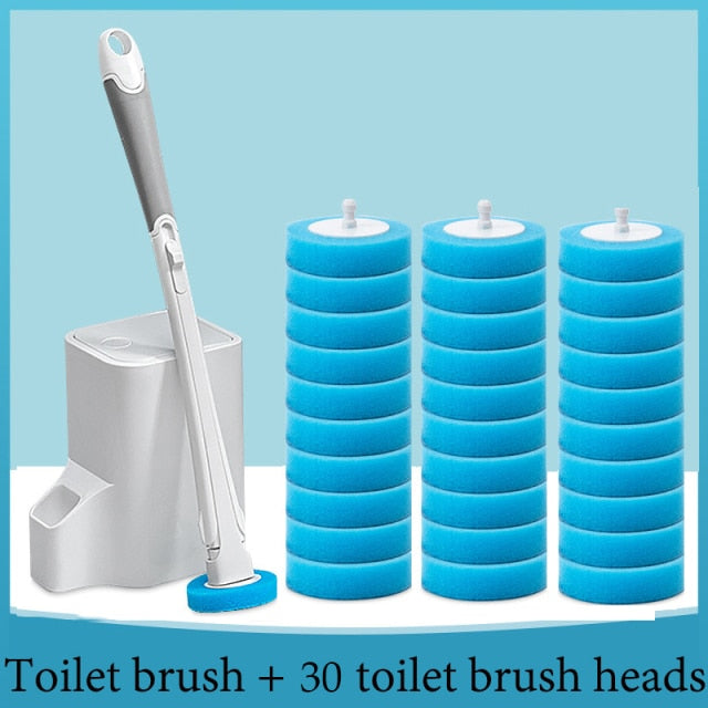 Toilet Cleaning Brush with Replaceable Heads