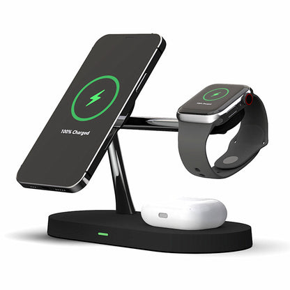 5-in-1 Magnetic Wireless Charging Station – black