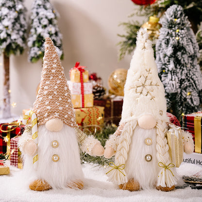 Nordic Christmas Gnome – light-up pair