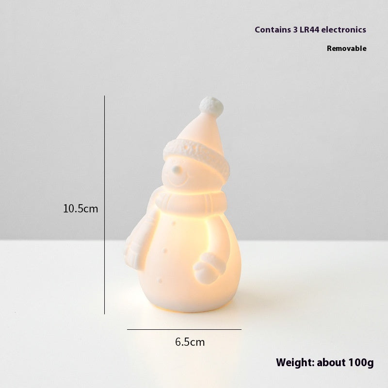 Ceramic Christmas Village Light-Up Ornaments – detail view 6