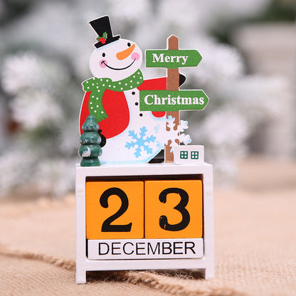 Wooden Christmas Countdown Block Calendar – detail view 5