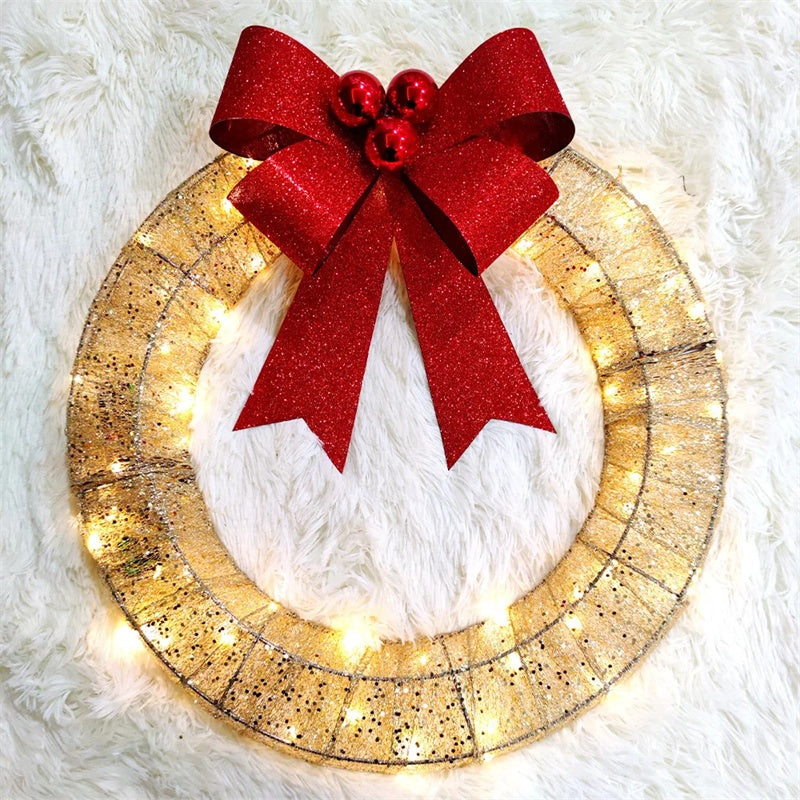 Warm-Light LED Christmas Wreath – detail view 5