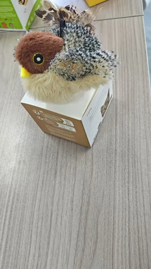 Moving Plush Bird Pet Toy