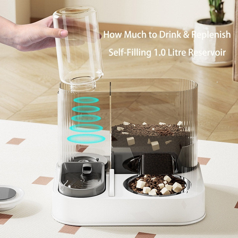2-in-1 Cat Food and Water Station – detail view 3