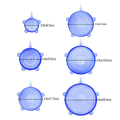 Reusable Silicone Stretch Lids – Set of 6 – detail view 4