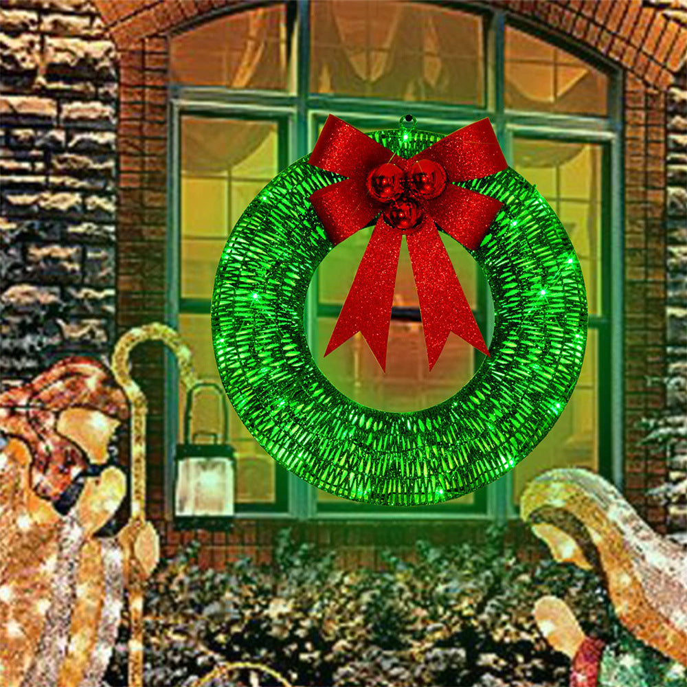 Warm-Light LED Christmas Wreath – detail view 1