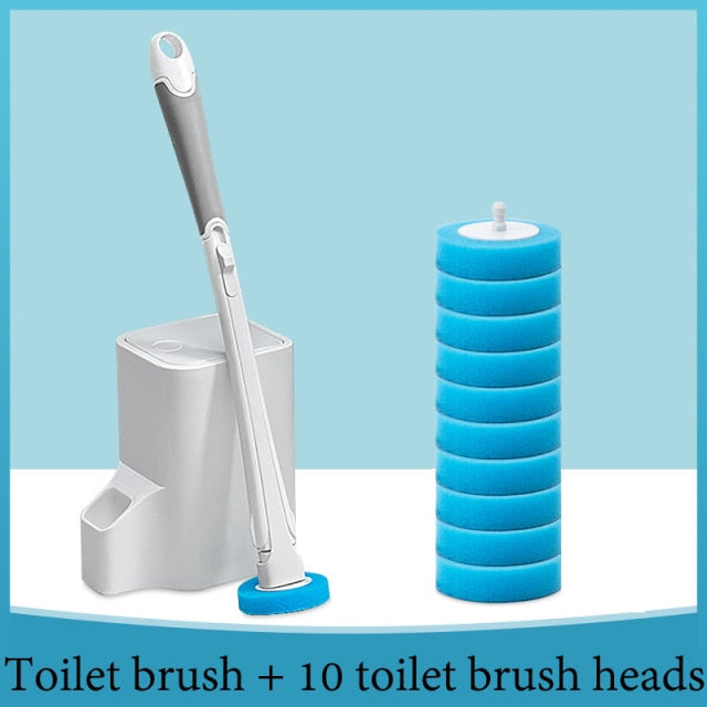 Toilet Cleaning Brush with Replaceable Heads