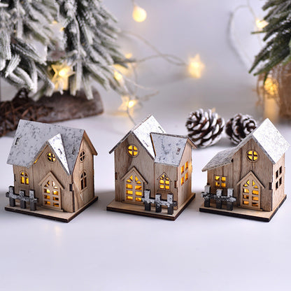 Light-Up Wooden Christmas Cottage by PRYCE & KNOX