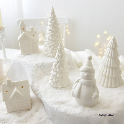 Ceramic Christmas Village Light-Up Ornaments – detail view 1