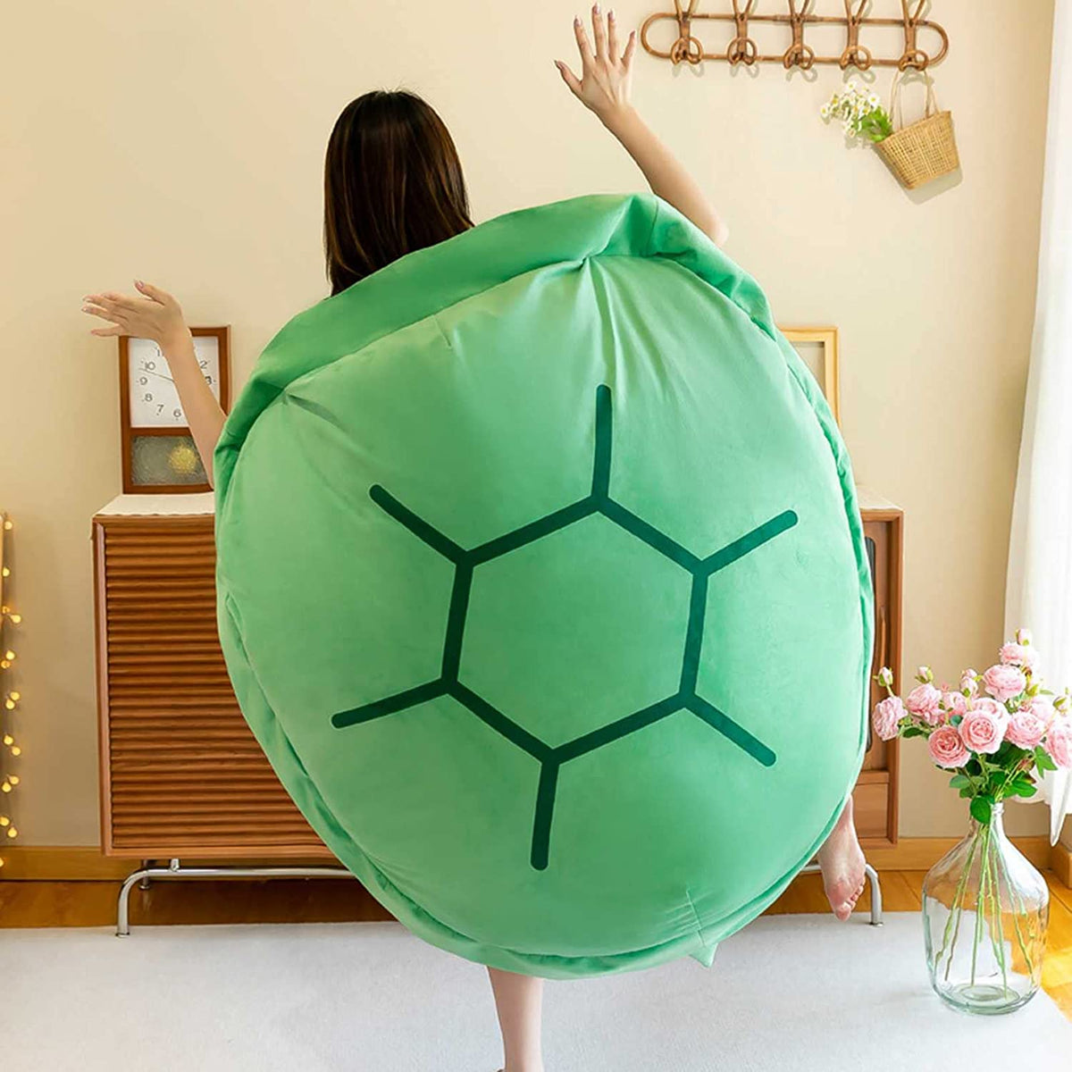 Green Wearable Turtle Shell Pillow