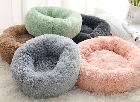Round Plush Pet Bed
