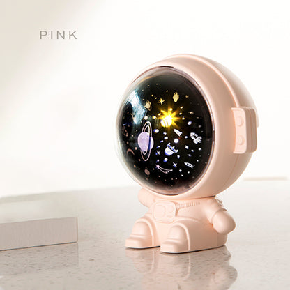 Astronaut Galaxy Star Projector – pink