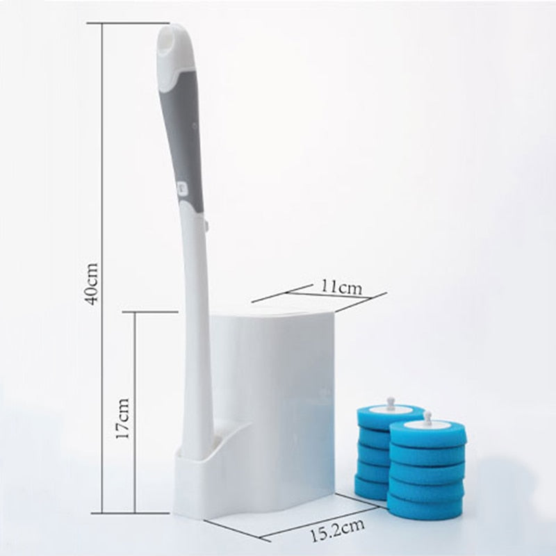Toilet Cleaning Brush with Replaceable Heads
