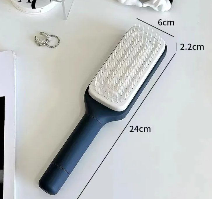 4-in-1 Self-Cleaning Hairbrush
