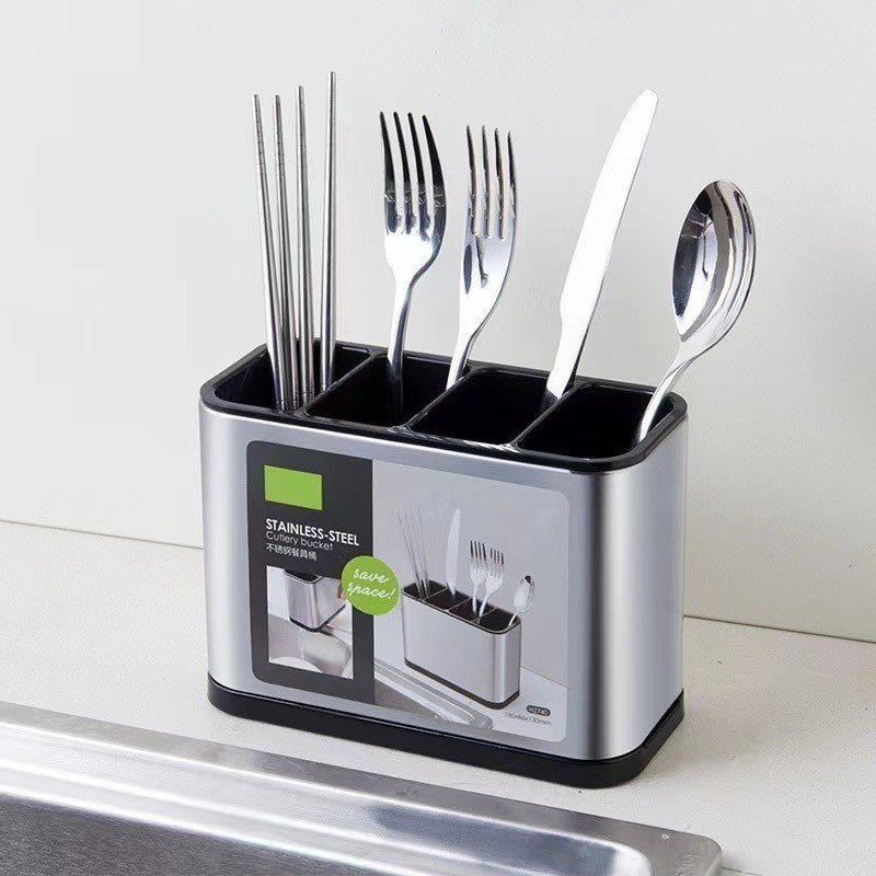 Stainless Steel Cutlery Drainer and Organiser by PRYCE & KNOX