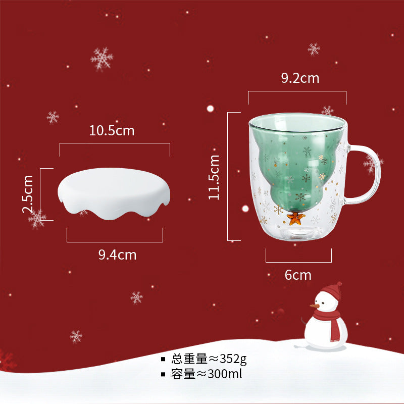 Glass Christmas Tree Double-Wall Mug – detail view 6