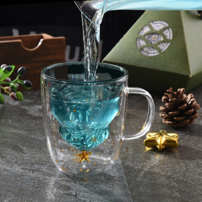Glass Christmas Tree Double-Wall Mug – detail view 2