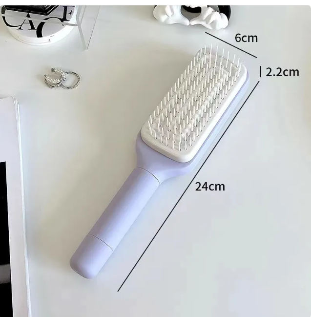 4-in-1 Self-Cleaning Hairbrush