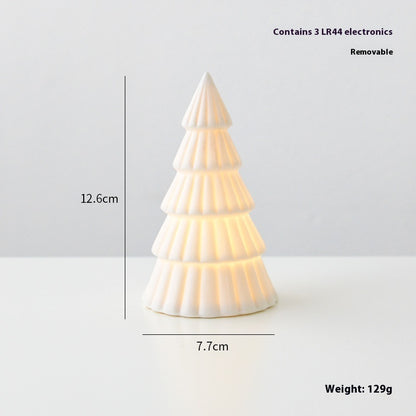 Ceramic Christmas Village Light-Up Ornaments – detail view 3