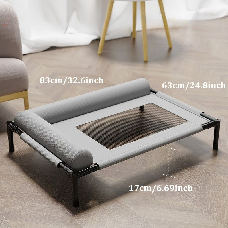 Elevated Cooling Dog Bed with Bolster – detail view 8
