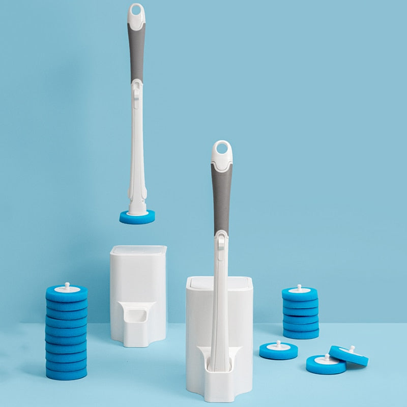 Toilet Cleaning Brush with Replaceable Heads