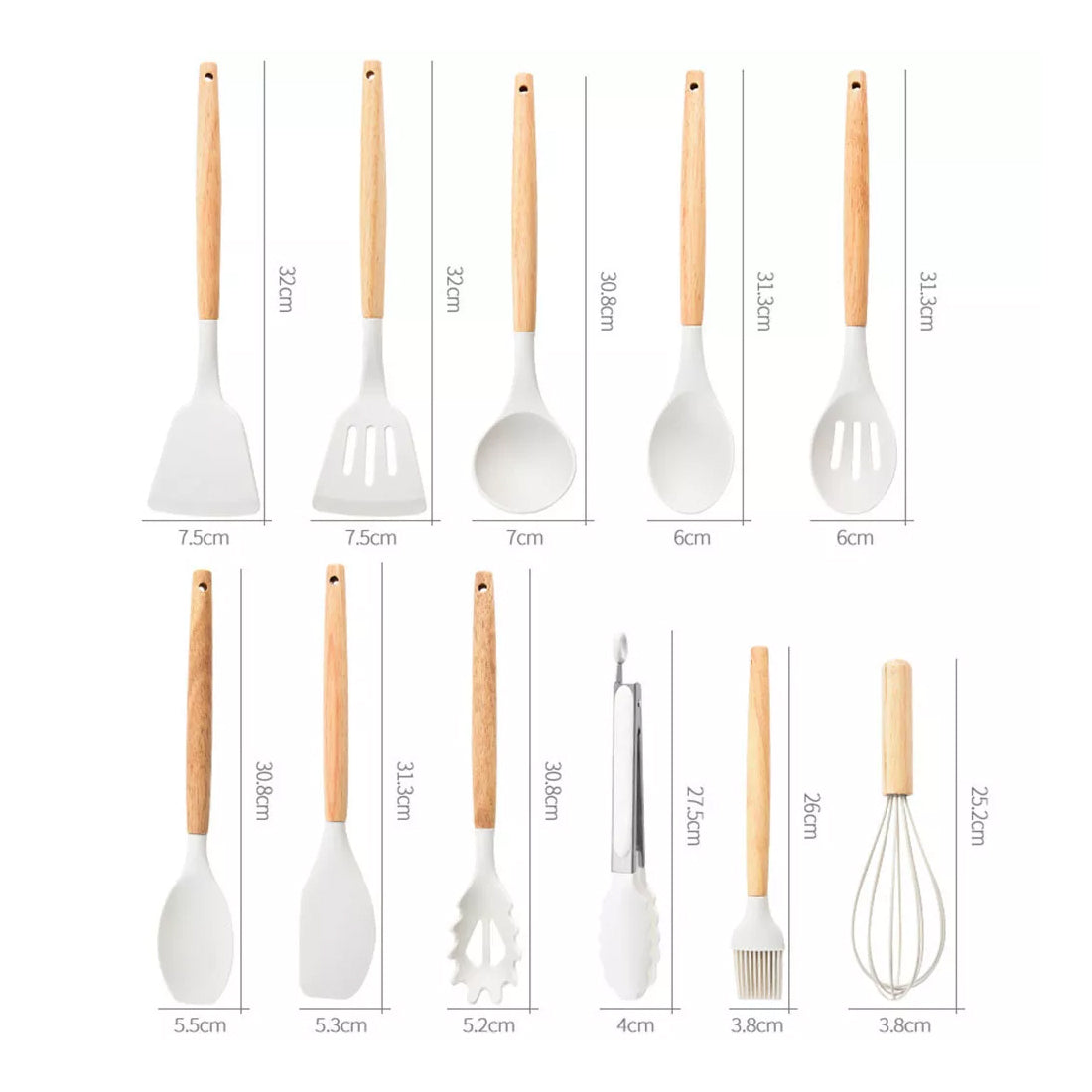 19-Piece Silicone Kitchen Utensil Set – detail view 3
