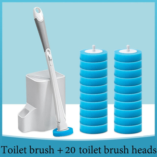 Toilet Cleaning Brush with Replaceable Heads