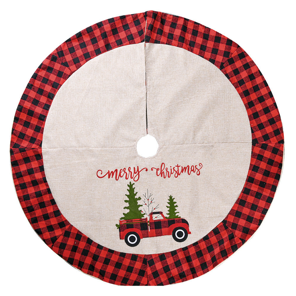 Buffalo Check Christmas Tree Skirt – detail view 4