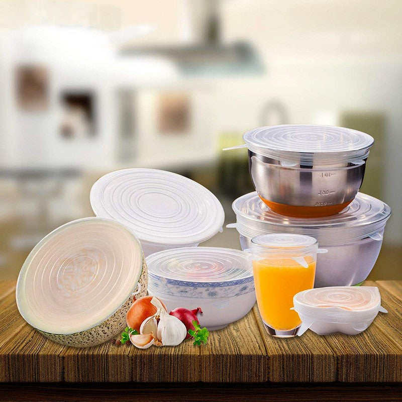 Reusable Silicone Stretch Lids – Set of 6 by PRYCE & KNOX