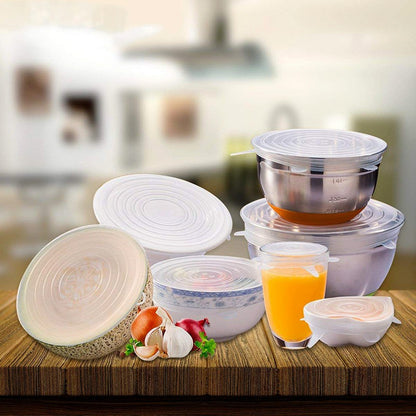 Reusable Silicone Stretch Lids – Set of 6 by PRYCE & KNOX