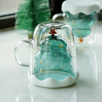 Glass Christmas Tree Double-Wall Mug – detail view 7