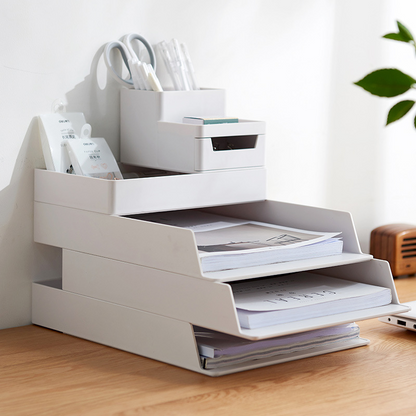 Stackable Desk Organiser Set by PRYCE & KNOX