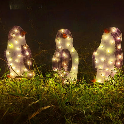 Light-Up Acrylic Penguin Trio – detail view 9