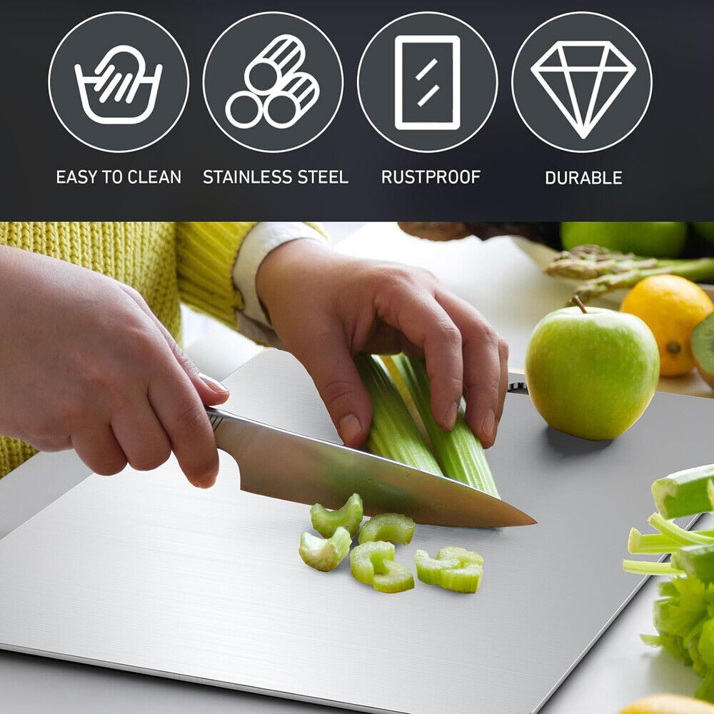 Double-Sided Stainless Steel Chopping Board – detail view 7