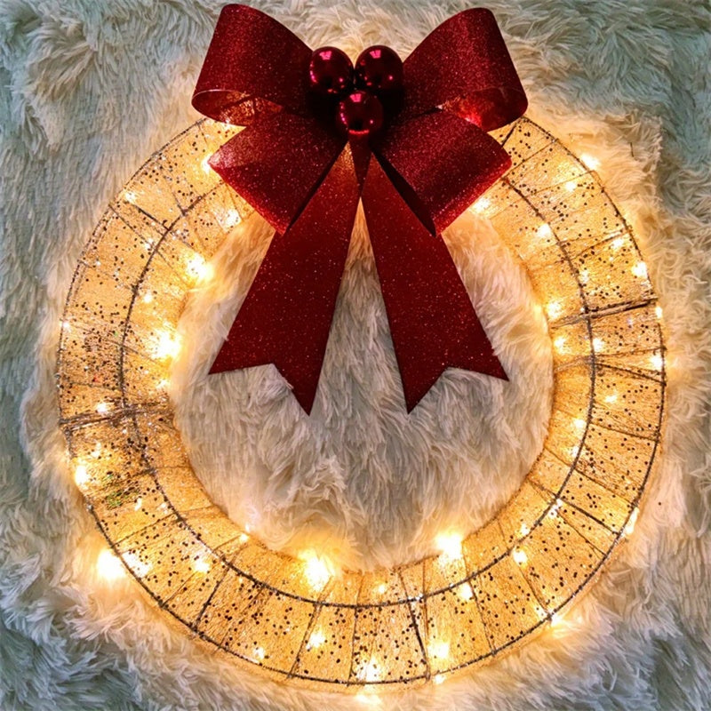 Warm-Light LED Christmas Wreath – detail view 7