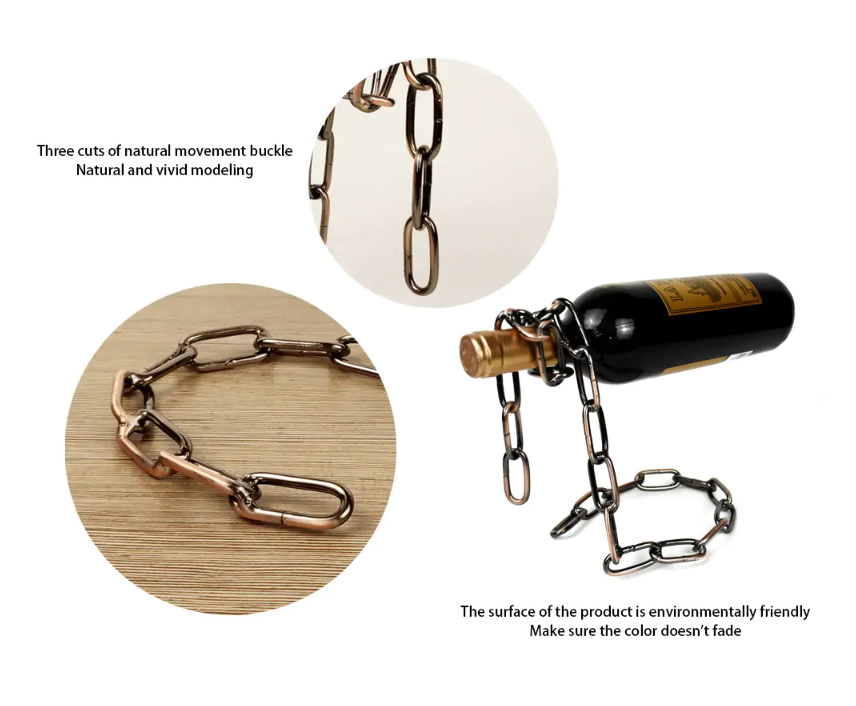 Floating Chain Wine Bottle Holder