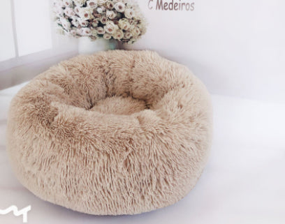 Round Plush Pet Bed