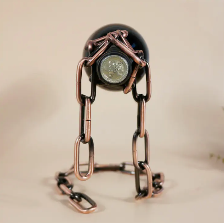 Floating Chain Wine Bottle Holder