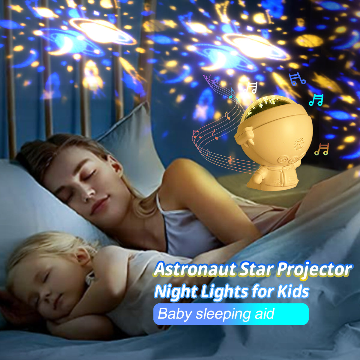 Astronaut Galaxy Star Projector – detail view 9