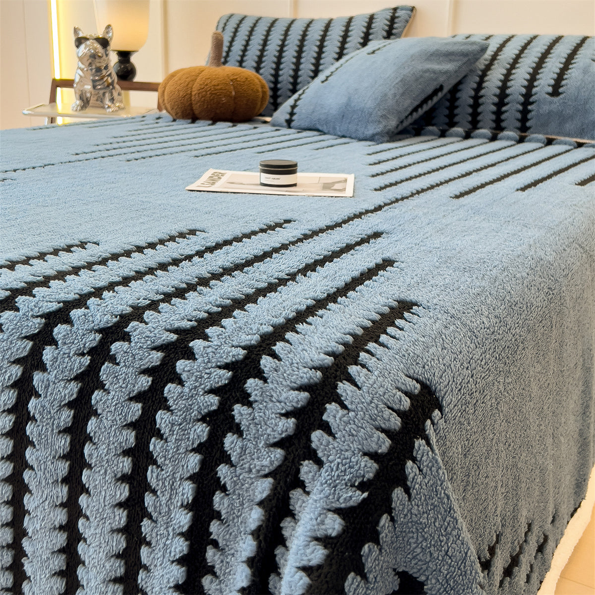 Textured Jacquard Throw Blanket by PRYCE & KNOX